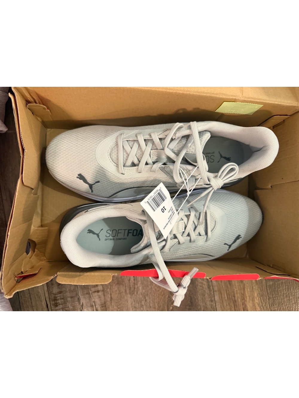 NWT PUMA Disperse Men’s Training Sneakers Gray Size 10 SoftFoam